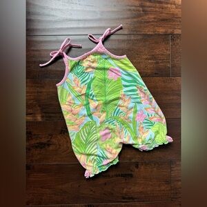 Rare Print Vintage Lilly Pulitzer Girl Romper 18-24M